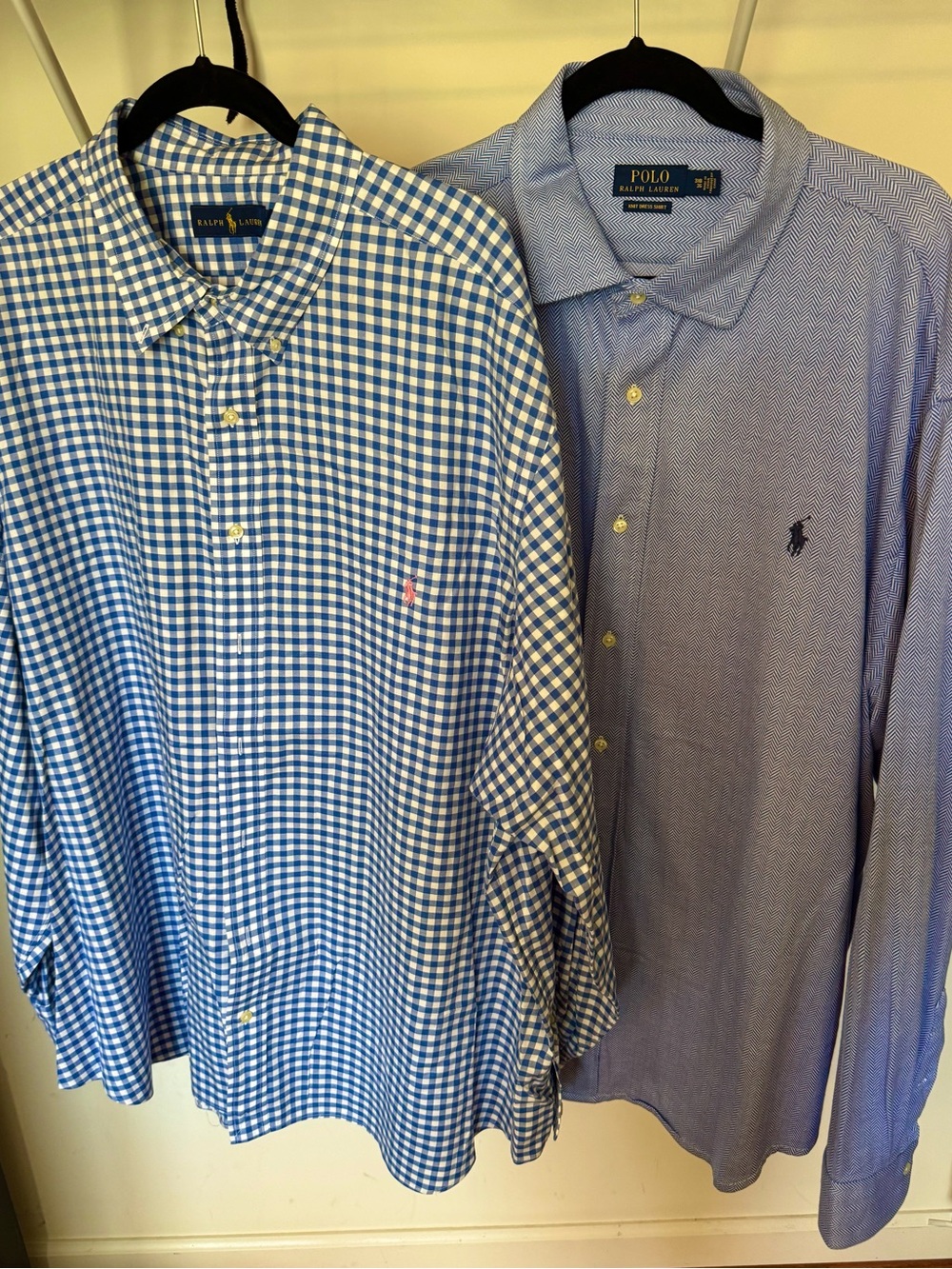 Polo by Ralph Lauren Men's Blue Button-Down Shirt - Classic Cotton